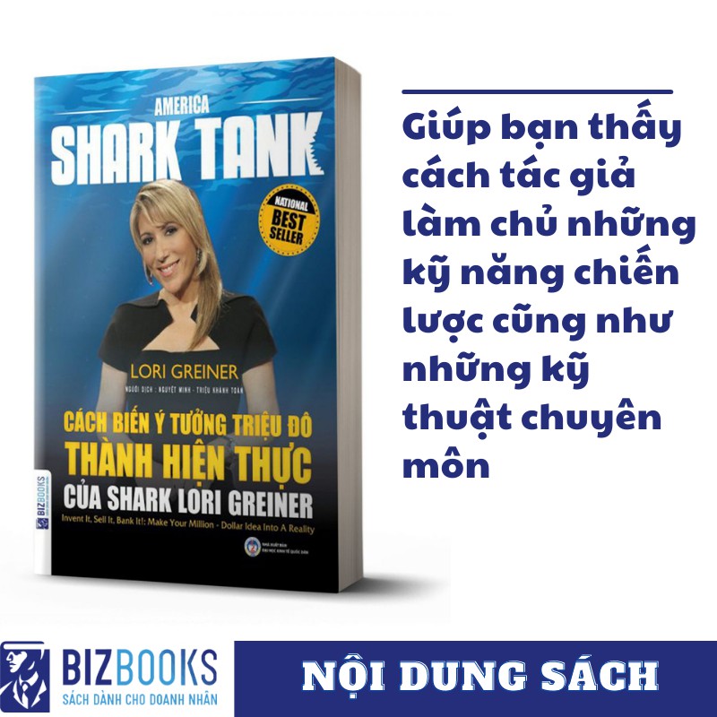 BIZBOOKS - Sách - Cách biến ý tưởng triệu đô thành hiện thực của shark Lori Greiner