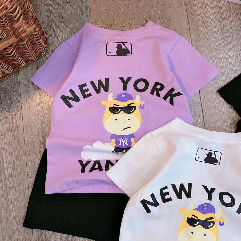 [SIZE ĐẠI] BỘ CỘC TAY NEW YORK CHẤT COTTON MỀM MÁT HÀNG LOẠI 1 PHONG CÁCH CHO BÉ 15-30KG. VIDEO THẬT. XƯỞNG MAY BIBO