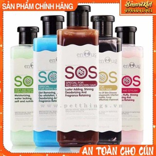 Sữa tắm sos cho chó mèo, cún, thú cưng đặc biệt đủ màu
