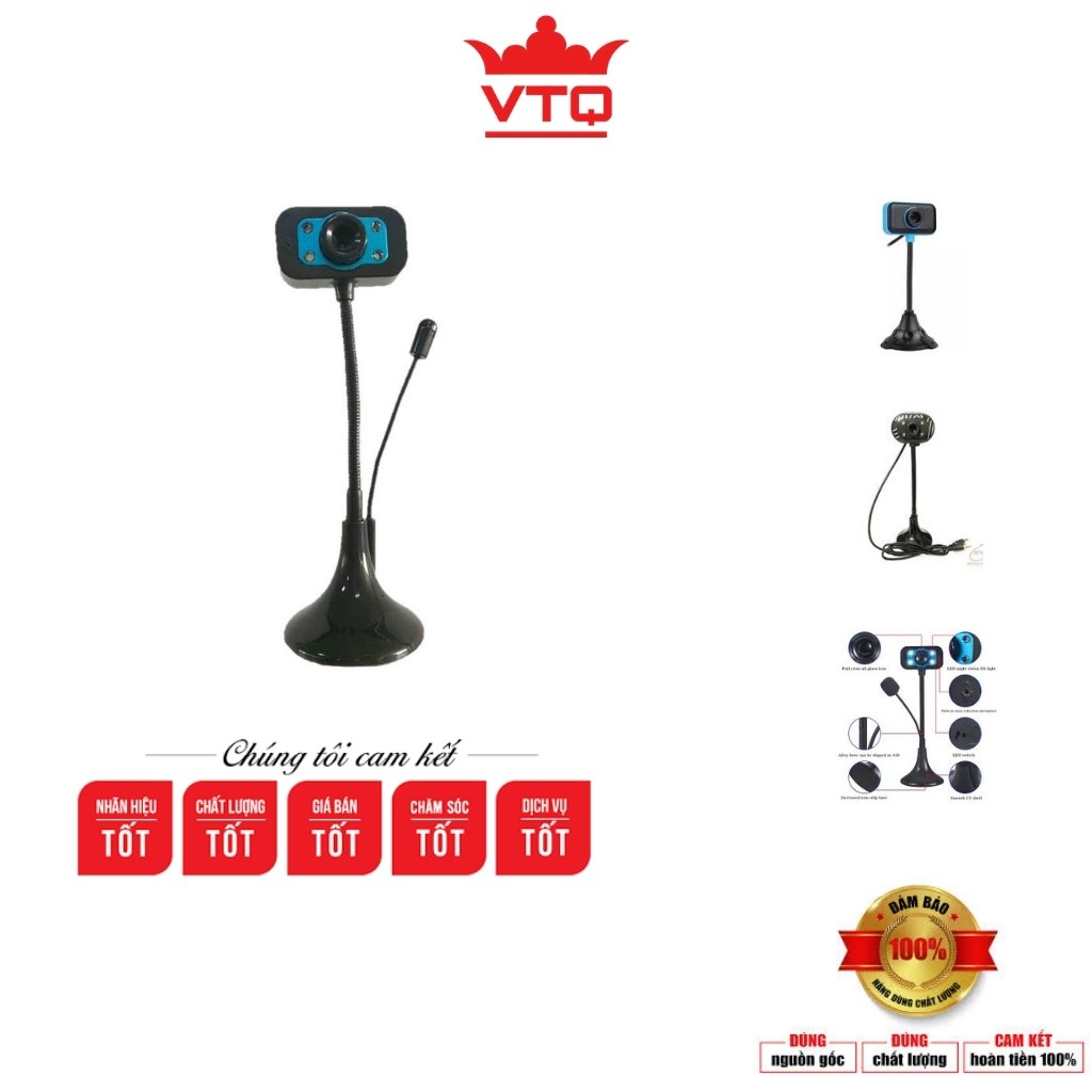 Webcam chân cao kèm mic.bảo hành 6 tháng.shopphukienvtq