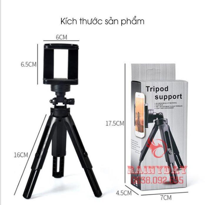 Tripod Support Mini Cho Điện Thoại, Máy Ảnh - Tripod 3 Chân