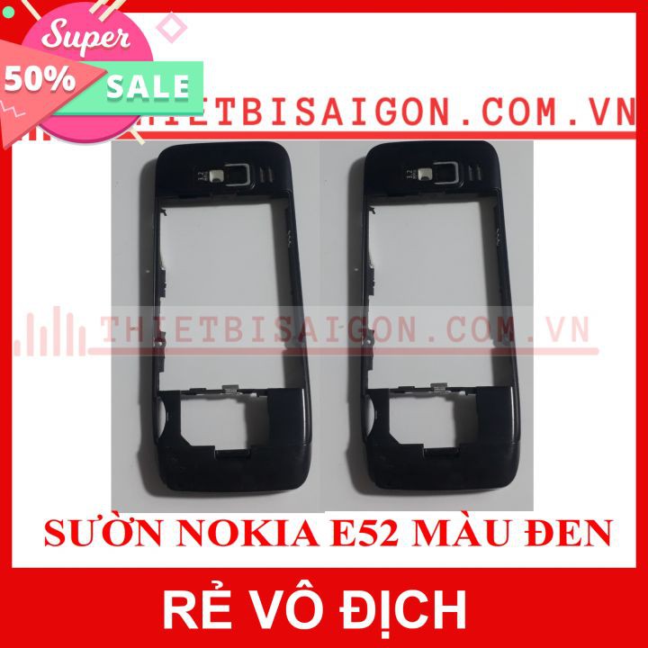 SƯỜN NOKIA E52 MÀU ĐEN