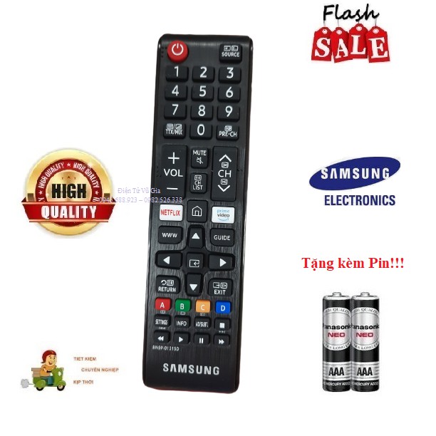 Remote Điều khiển tivi Samsung cơ 2020 cho các dòng tivi Samsung từ 2015 đến 2021- Hàng tốt tặng kèm Pin!!!