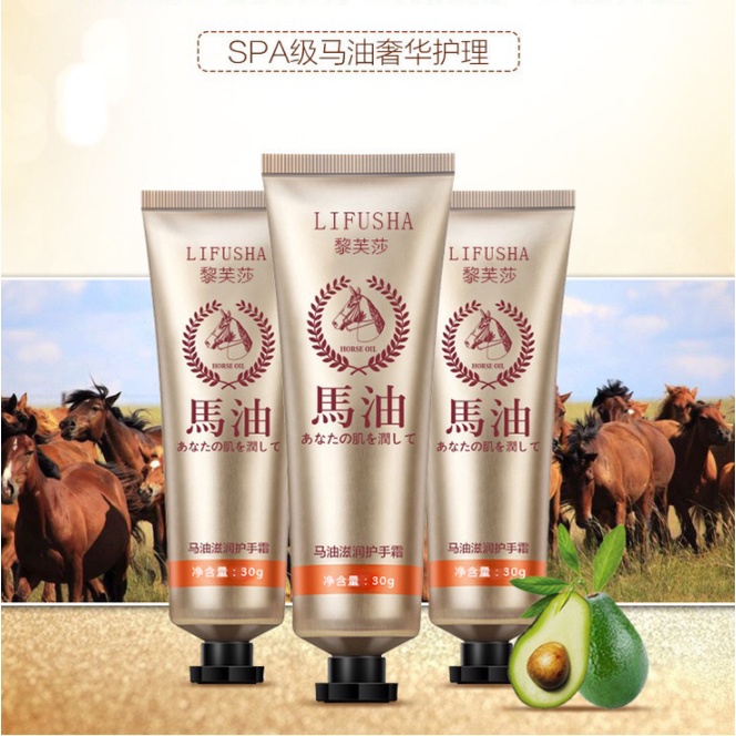 [Hàng mới về] Kem dầu ngựa LIFUSHA dưỡng ẩm chống nứt nẻ chăm sóc cho bàn tay