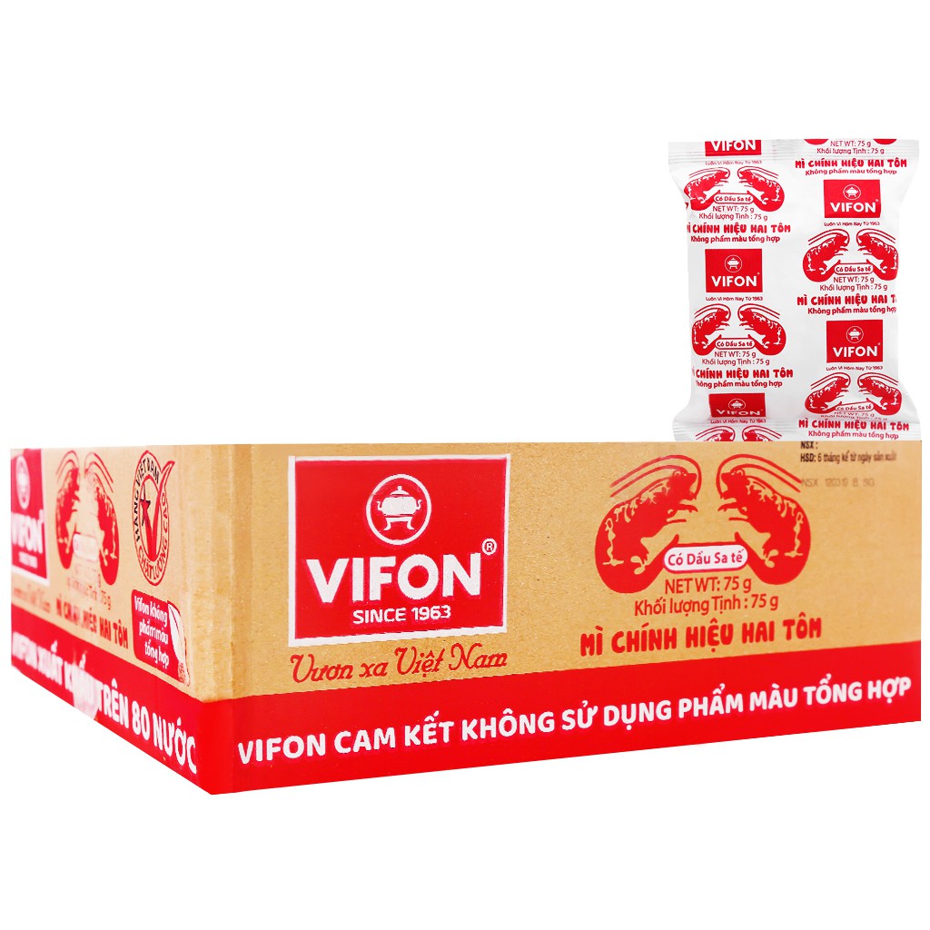 Combo 5 gói mì Hai tôm chính hiệu Vifon (1 gói 75g) | BigBuy360 - bigbuy360.vn