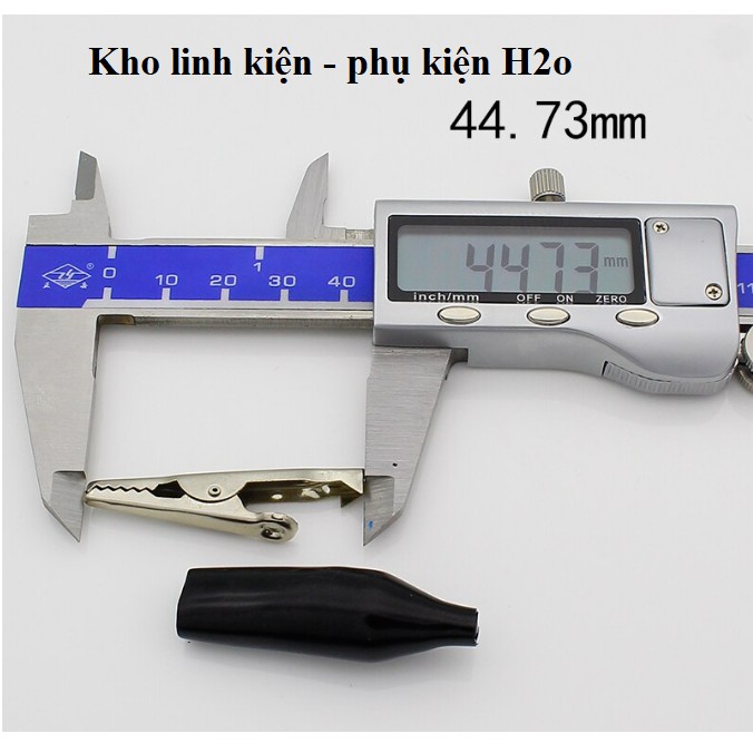 Kẹp Cá Sấu 26mm/45mm Đỏ - Đen - Kẹp ắc Qui - Vỏ bọc màu đỏ đen cách điện