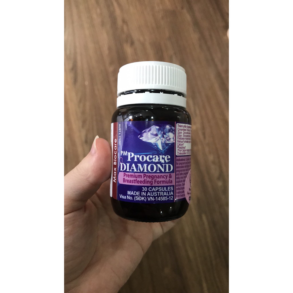 PM Procare DIAMOND lọ 30 viên Vitamin cho bà bầu ( Hàng chính hãng của Úc )