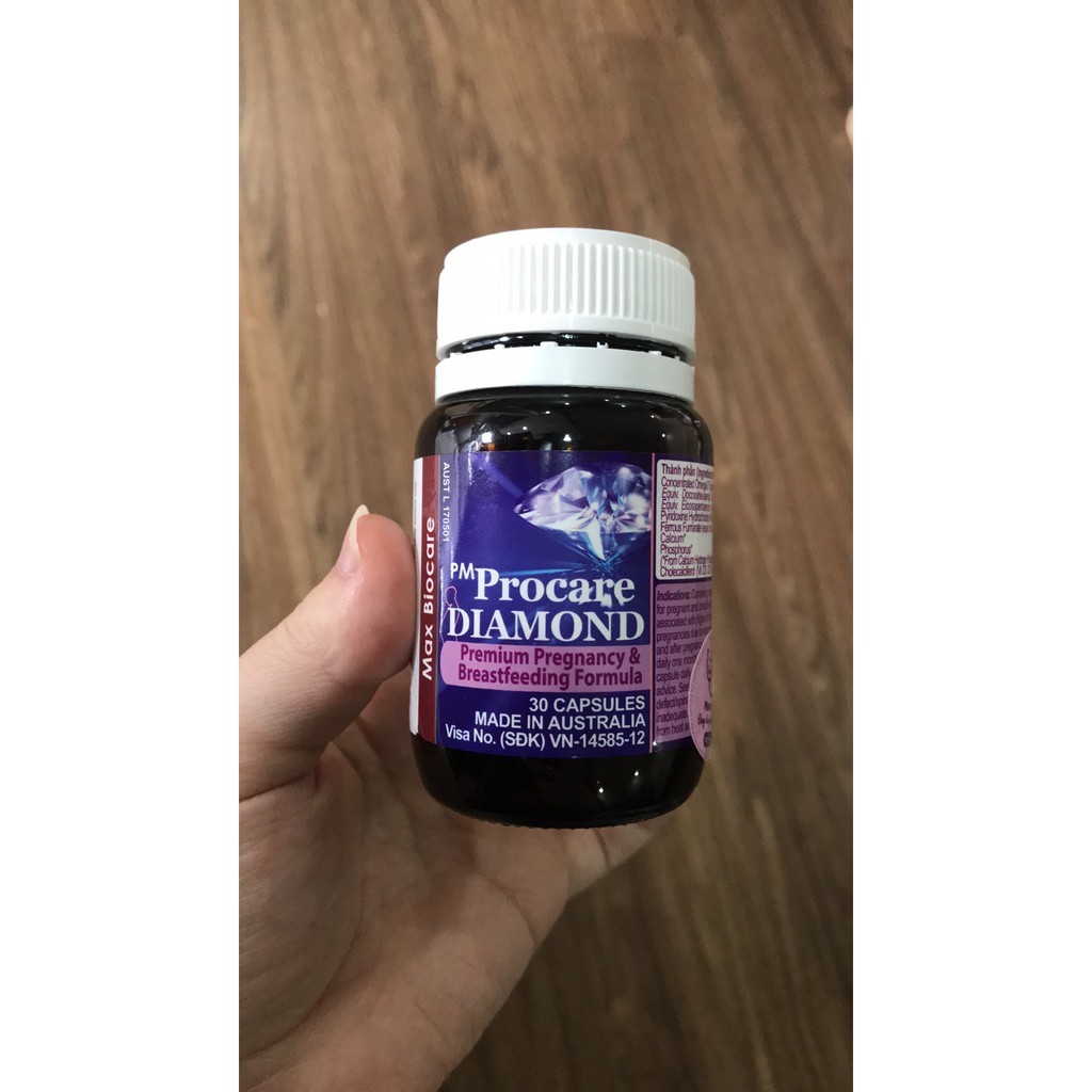 PM Procare DIAMOND lọ 30 viên Vitamin cho bà bầu ( Hàng chính hãng của Úc )