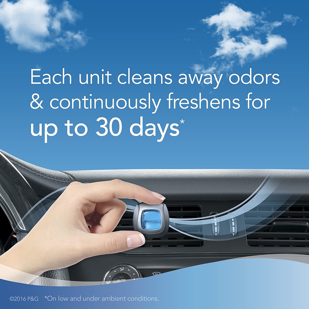 [Mã LIFEAU5SALE giảm 10% đơn 50K] Nước hoa ô tô Febreze Air Freshener Car Vent Clips kẹp ống gió xe hơi [Hàng Mỹ]