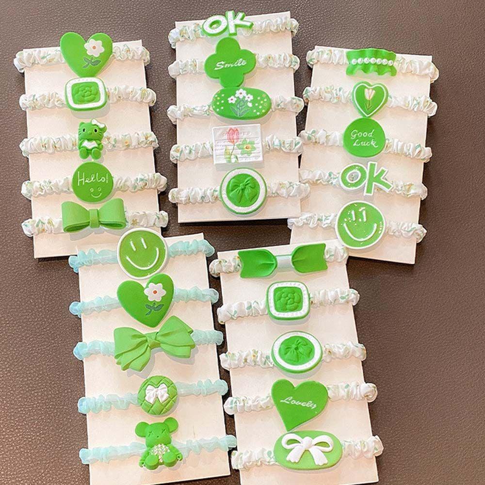 Dây Cột Tóc Co Giãn Hình Nơ Mặt Cười Phong Cách Hàn Quốc Cho Nữ BERNARDO