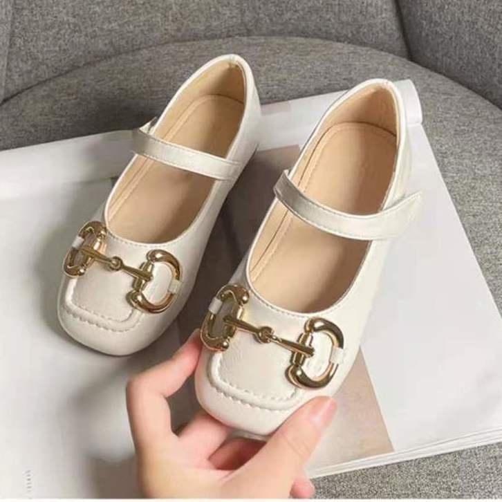 Giày Búp Bê Da Đế Mềm Dễ Phối Đồ Thời Trang Xuân Hè Phong Cách Hàn Quốc Cho Bé Gái 5