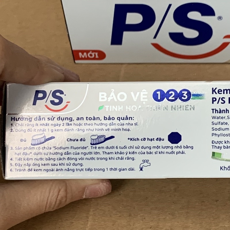 Kem Đánh Răng P/S Bảo Vệ 123 - Tinh Hoa Thiên Nhiên  180g