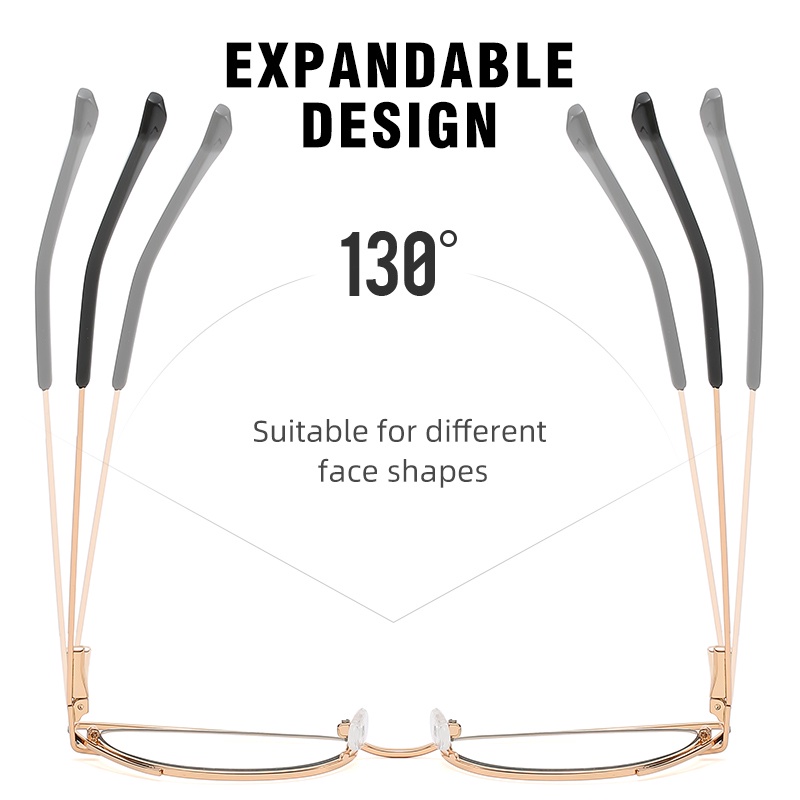 ZEliN Mắt kính  thời trang gọng mắt mèo phong cách Âu Mỹ chống ánh sáng xanh dành cho nữ WH551