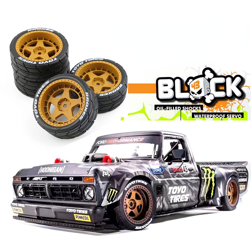 Bộ 4 Bánh Xe Cao Su Cho Tamiya TT01 TT01E TT02 TT02B XV01 TA06 PTG-2 1/10