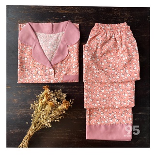 Pyjama chất lụa Hàn hoa nhí