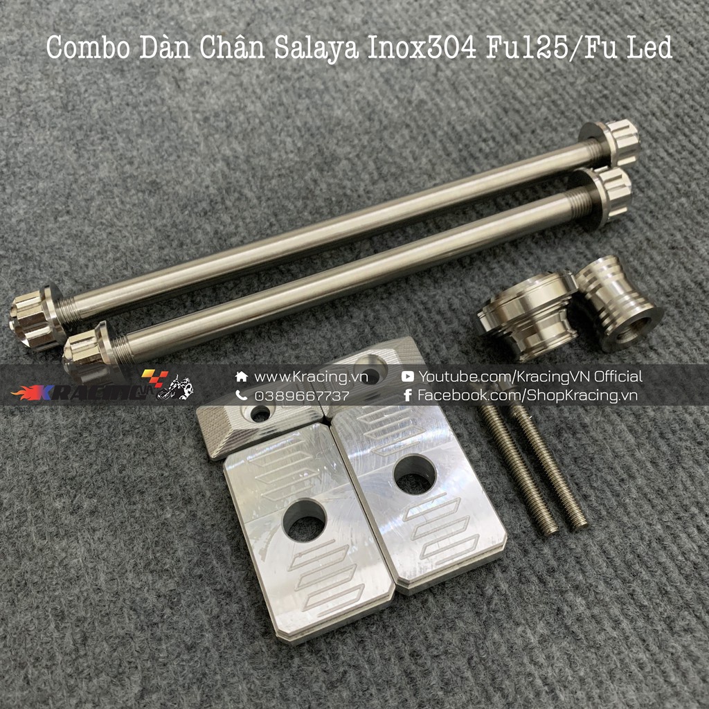 (Hàng chất lượng) Cặp Cốt Salaya Cho Future 125, Future Led Kèm Pát Tăng Sên Âm Và Bộ Canh Bánh Inox304
