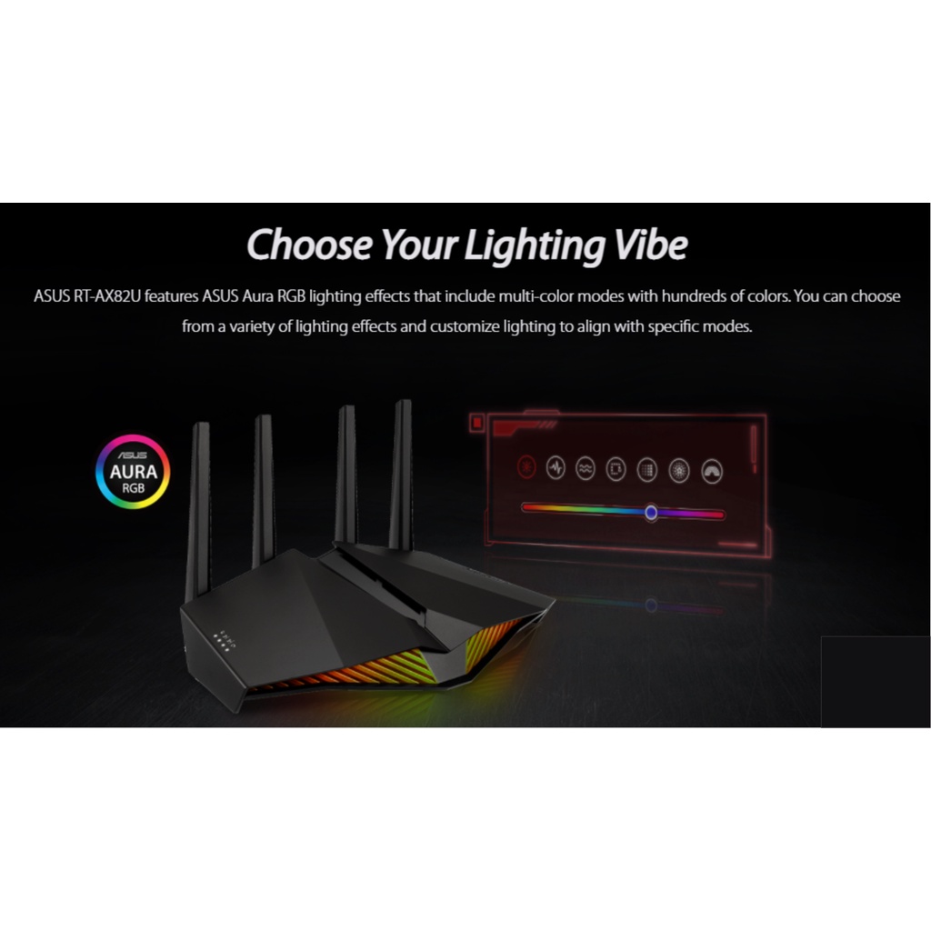 Phát WiFi 6 Chuyên Gaming Tải Cao Thông Minh Asus RT-Ax82U AX5400 Hỗ Trợ Ali Mesh - Bản Nội Địa Đài Loan | BigBuy360 - bigbuy360.vn