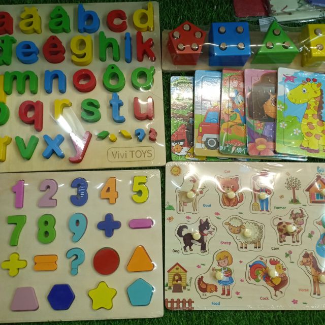 Combo đồ chơi gỗ thông minh