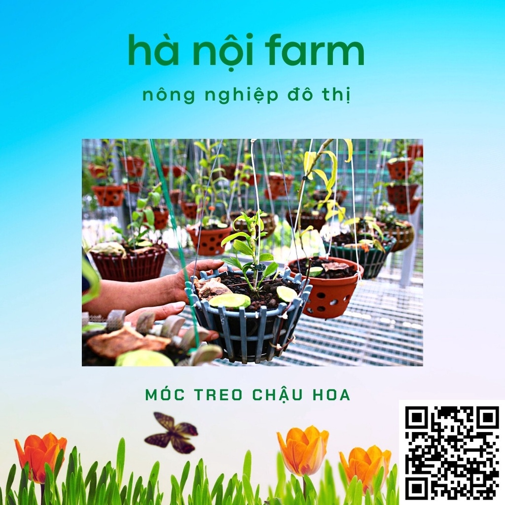 Combo 5 Móc kẽm bọc nhựa treo chậu loại đẹp dài 80cm