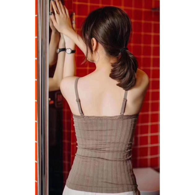[SIÊU GIẢM GIÁ} Áo Bra 2 Dây Dáng Dài Chất Mềm Mịn Hàng Loại Đẹp 3328