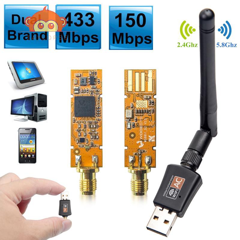 Usb Phát Wifi Không Dây 5ghz Taylor 600mbps Kèm Ăng Ten 802.11ac | BigBuy360 - bigbuy360.vn