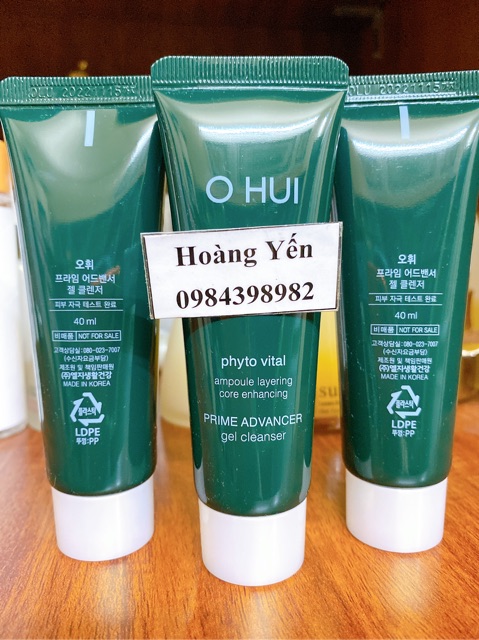 [DATE 9/2022] 1 Tuyp Sữa rửa mặt dạng gel Ohui Prime Advancer Gel Cleansing Foam 40ml