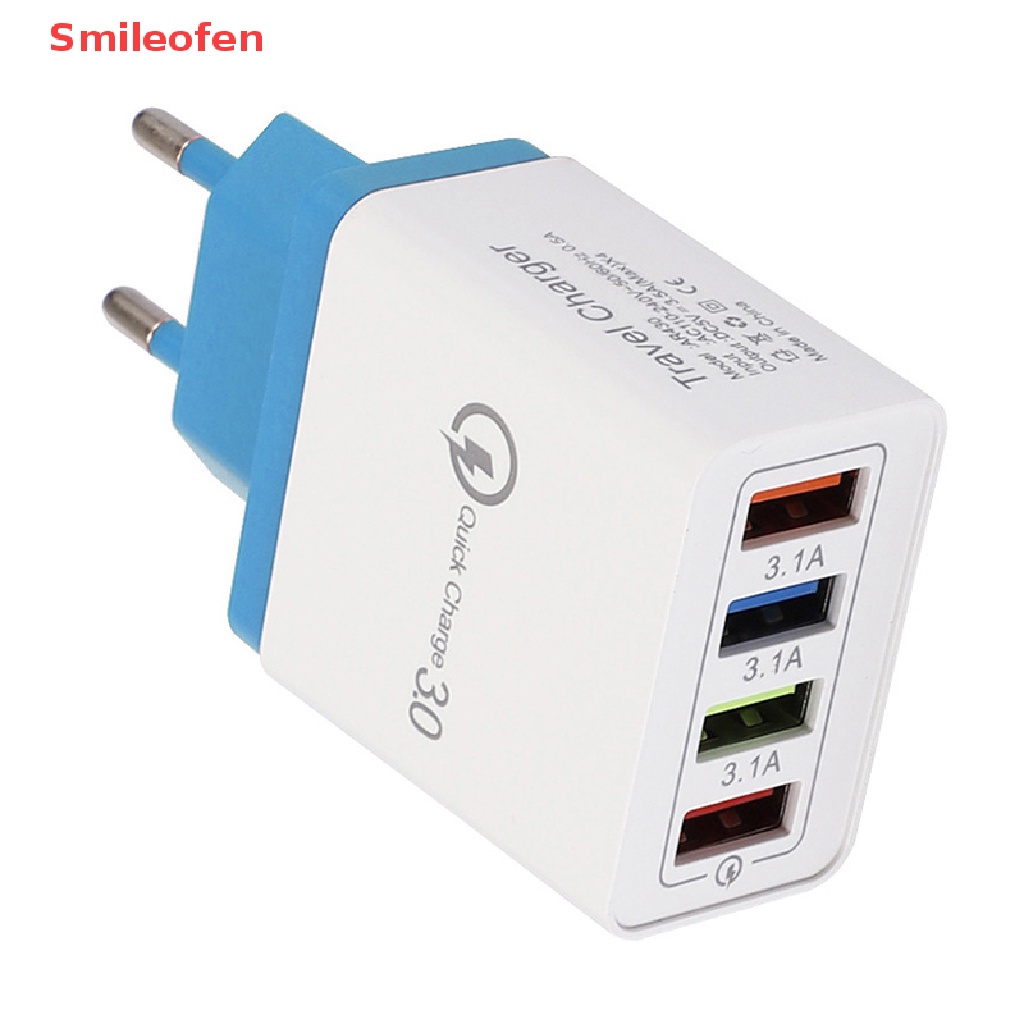 Củ Sạc Nhanh QC 3.0 USB Hub 4 Cổng Gắn Tường Mới