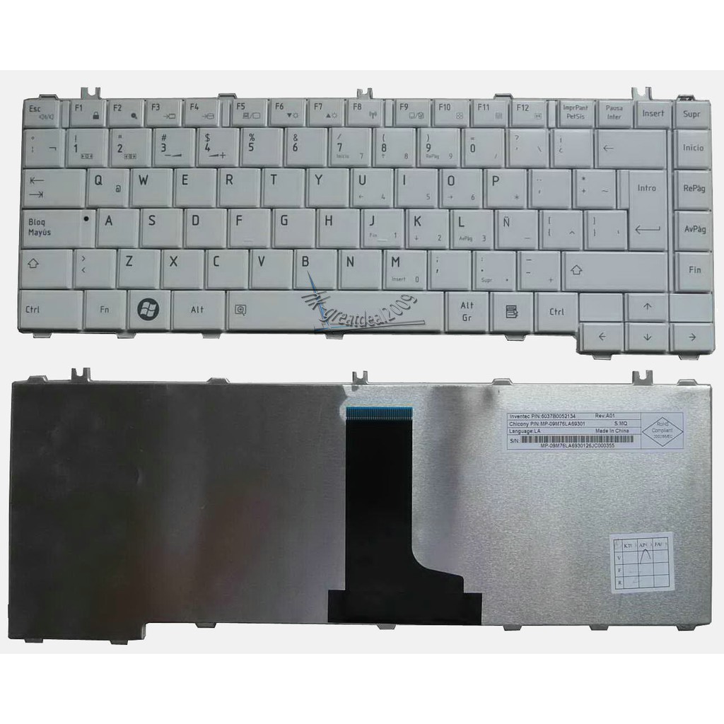 (KEYBOARD) BÀN PHÍM LAPTOP TOSHIBA L640 dùng cho Satellite C600 C630 C640 C645 L600 L630 L635 L640 L645 L745 L730 L735