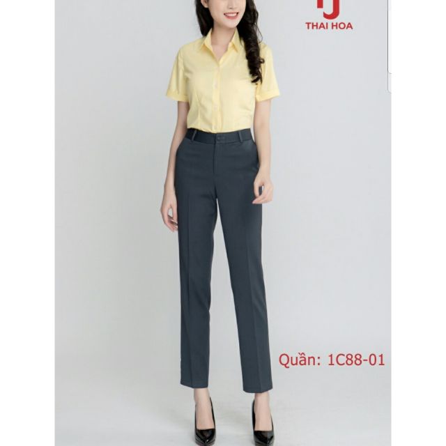 Quần tây Thái Hòa ống suông