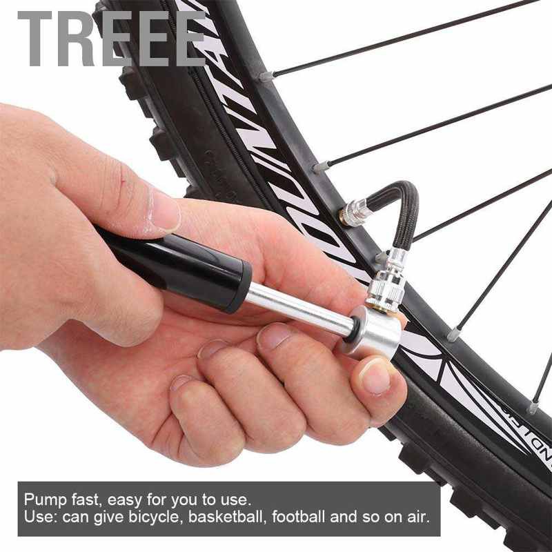 Bơm Xe Đạp Mini Cầm Tay Làm Từ Hợp Kim Nhôm 120psi