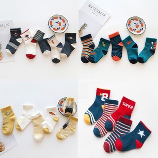 Set 5 đôi tất cao cổ cho bé trai bé gái hình thú nhiều mẫu