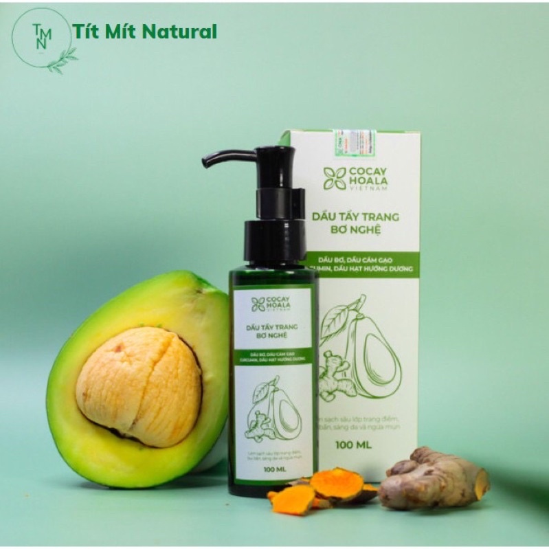 Dầu tẩy trang bơ nghệ cỏ cây hoa lá 100ml- Ngăn ngừa mụn, làm sạch sâu, sáng da | BigBuy360 - bigbuy360.vn