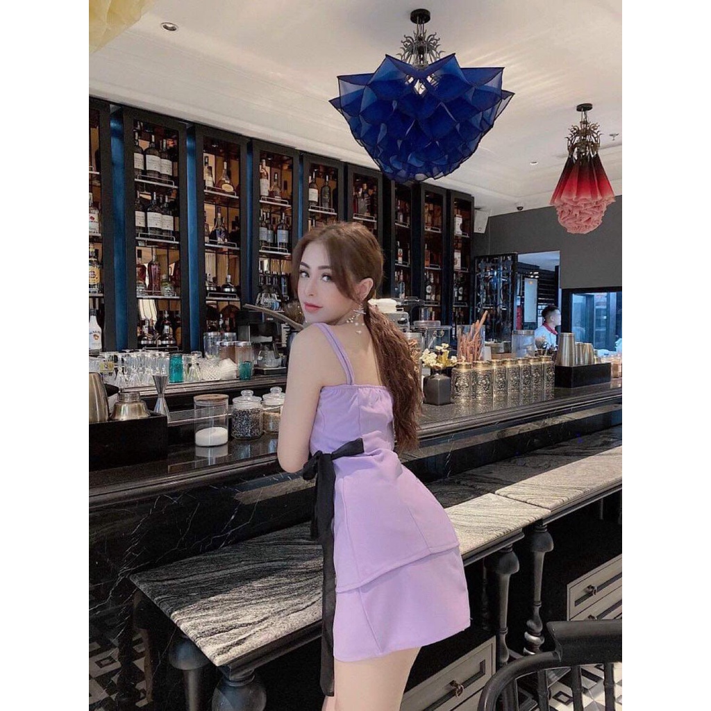SET HOT Set chân váy áo 2 dây đẹp chuẩn y hình
