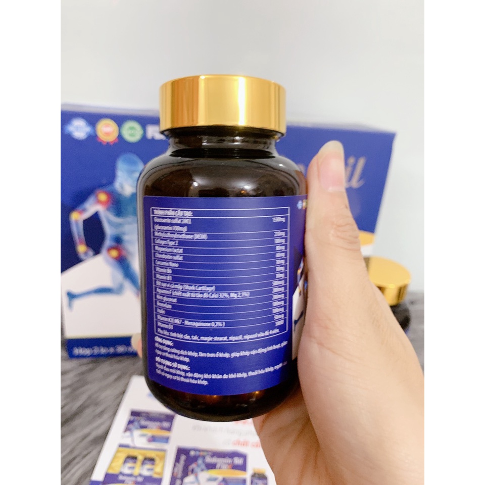 Viên Uống Sụn Vi Cá Mập Sukumin Bil- Flex Care Glucosamin - Giảm đau nhức xương khớp, Tăng Cường Dịch Khớp