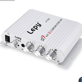 [elcetop06 hoàn tối đa 100k xu cho đơn 299kampli mini công suất lepy lp-838 12v hi-fi 2.1 -dc2392