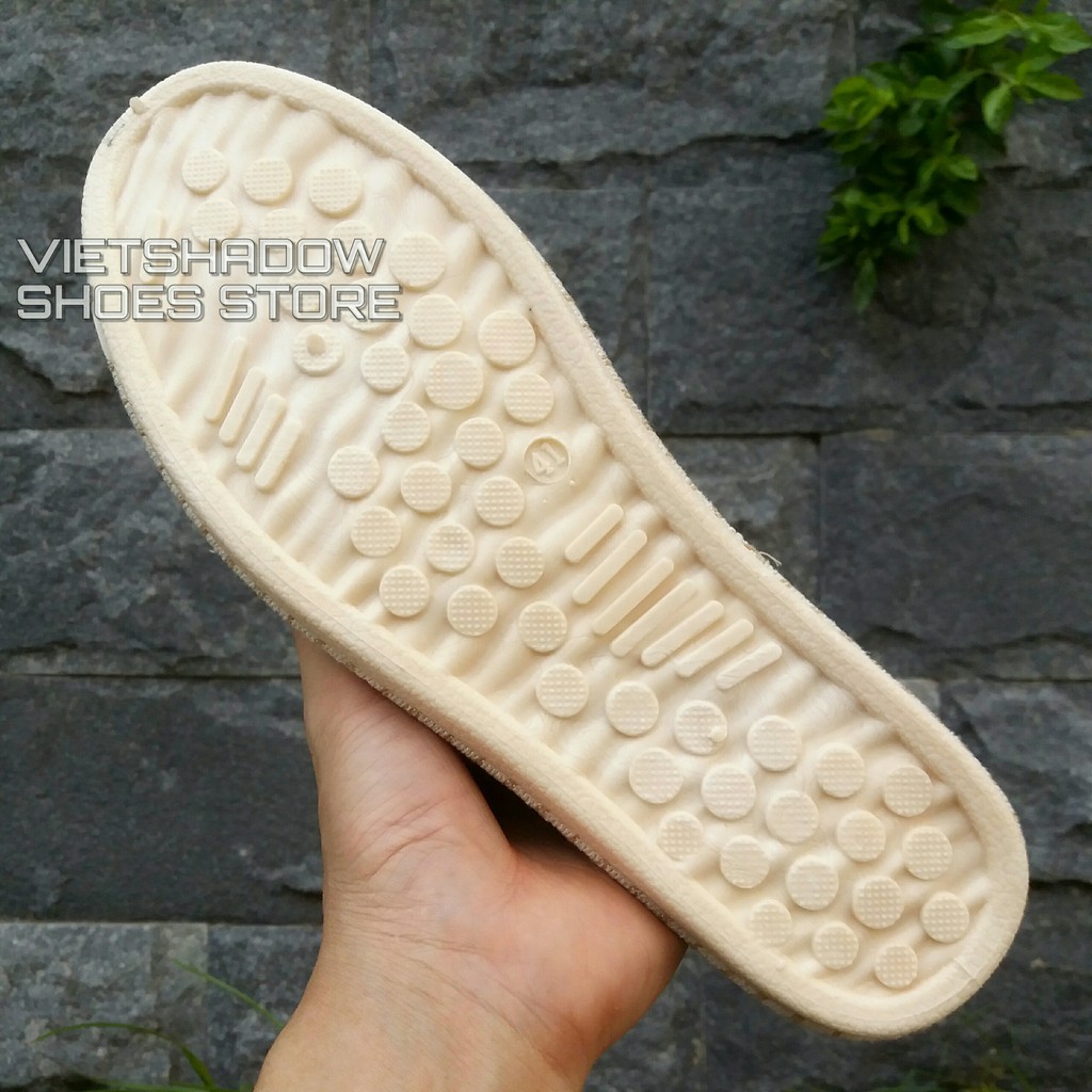 Slip on nam - Giày lười vải nam cao cấp - Vải bố màu đen - Mã SP 2917