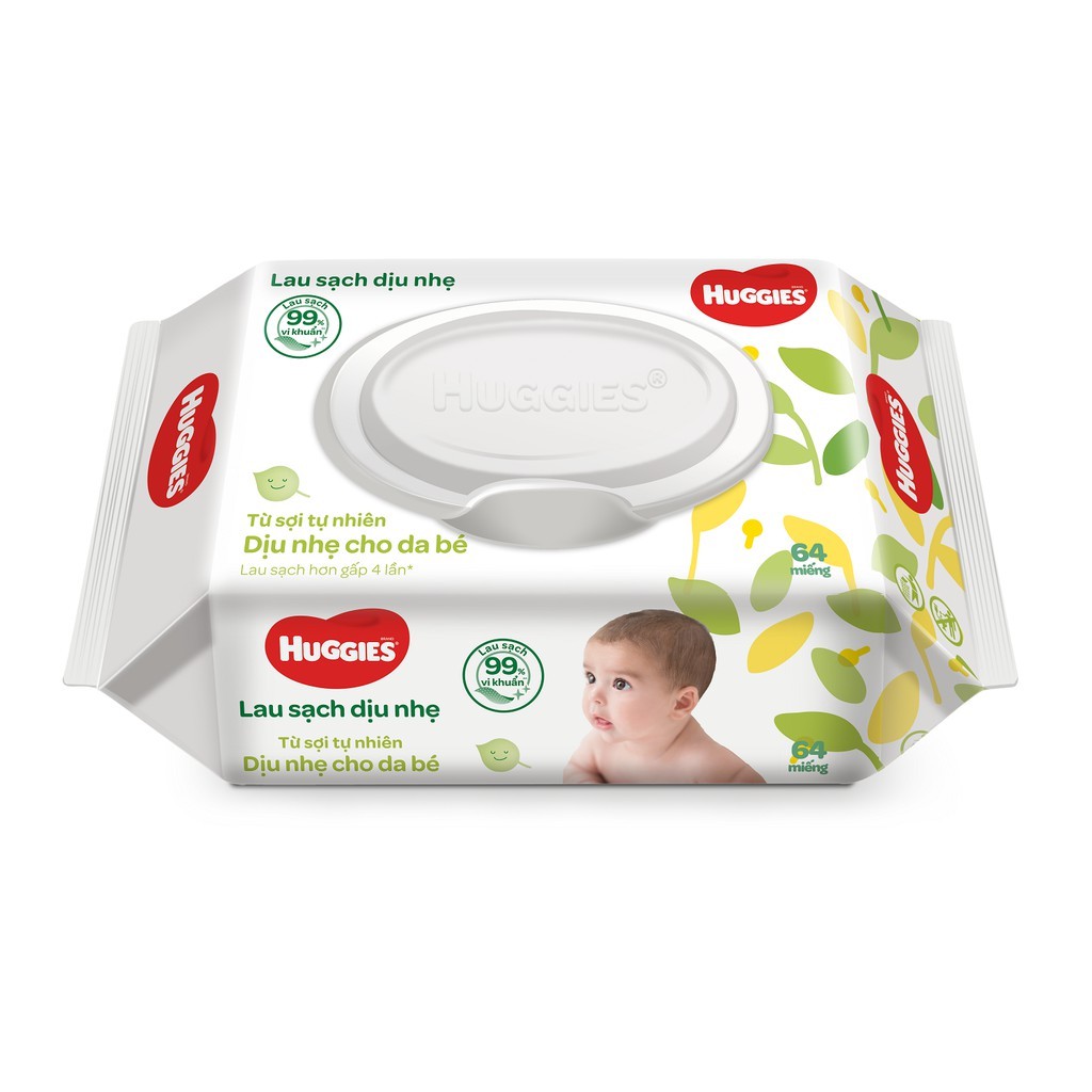 [MKB Gift] Khăn Ướt Huggies Không Mùi (64 tờ/gói)