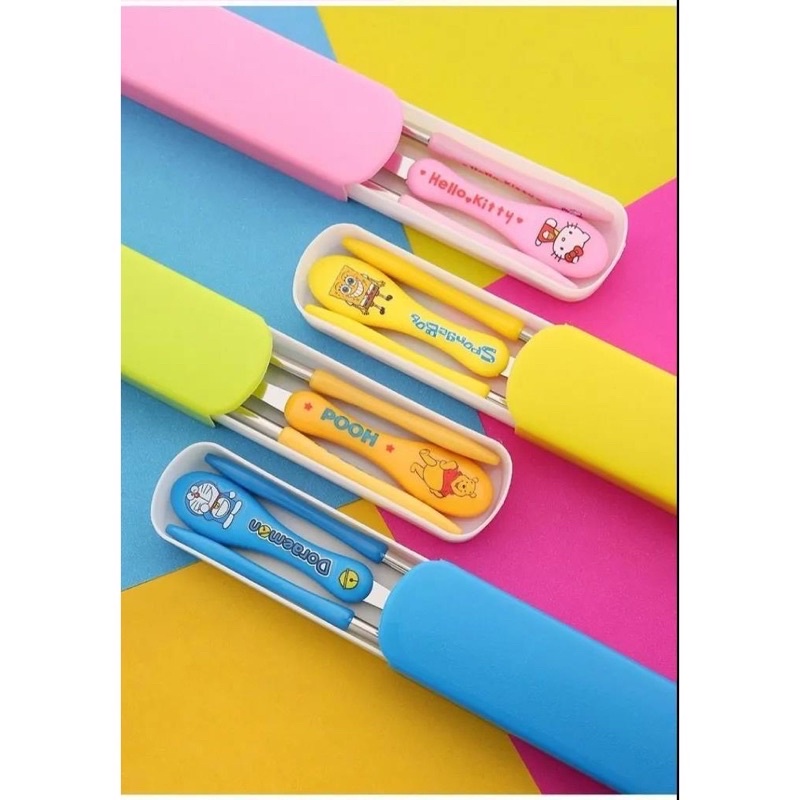 Bộ đũa muỗng nĩa inox cho bé