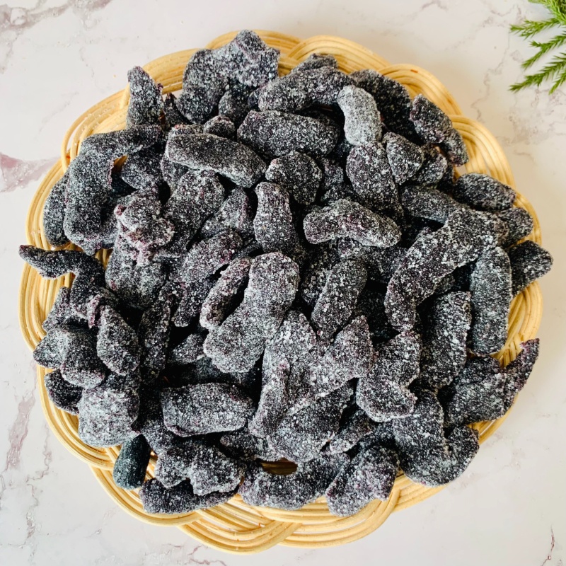Kẹo Dâu Tằm Đà Lạt  Hũ 355G Ô Mai Xí Muội Quà Tặng Ăn Vặt Dẻo Thơm, Ngọt Dịu, Giảm Stress