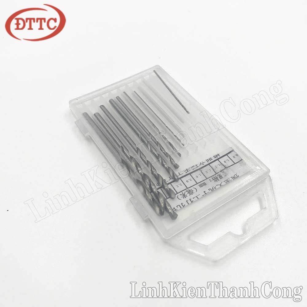 Bộ 10 Mũi Khoan Mini Nhiều Cỡ Từ 0.8-3mm