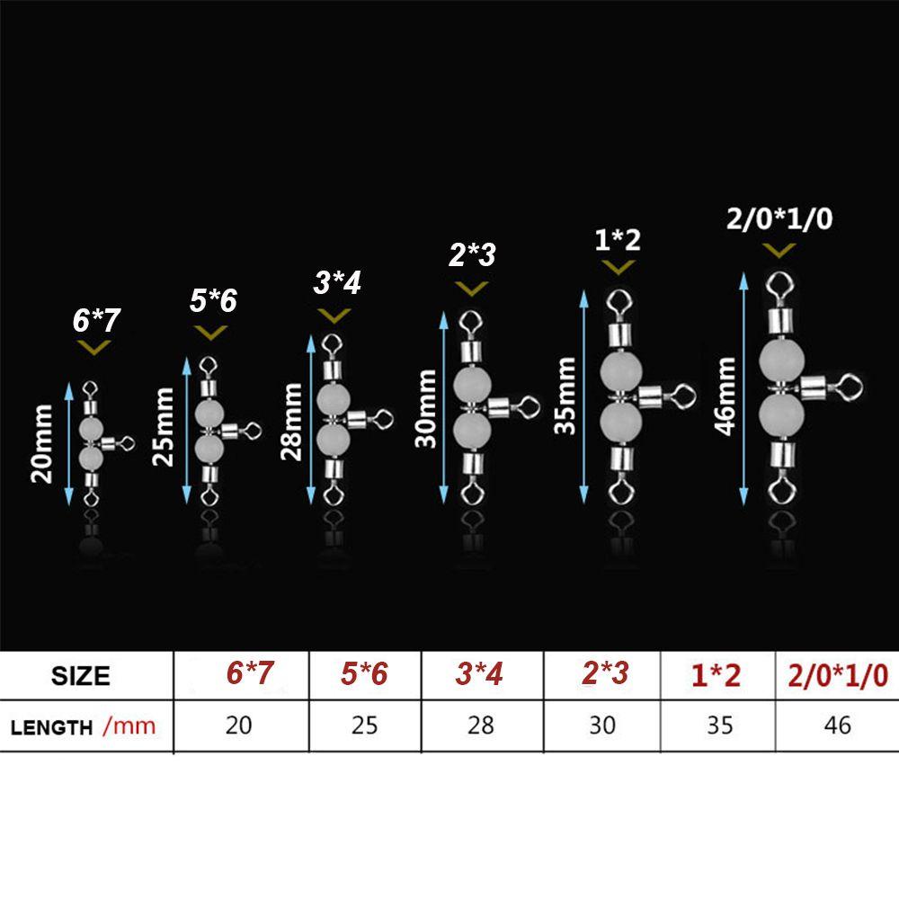 WONDER Set 10 Vòng Nối Dây Câu Cá Bằng Đồng Thau Phát Quang