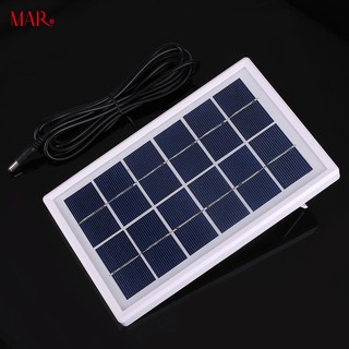 Tấm Năng Lượng Mặt Trời 3W 6V Kèm Dây DC5521 Cho Pin 3.7V