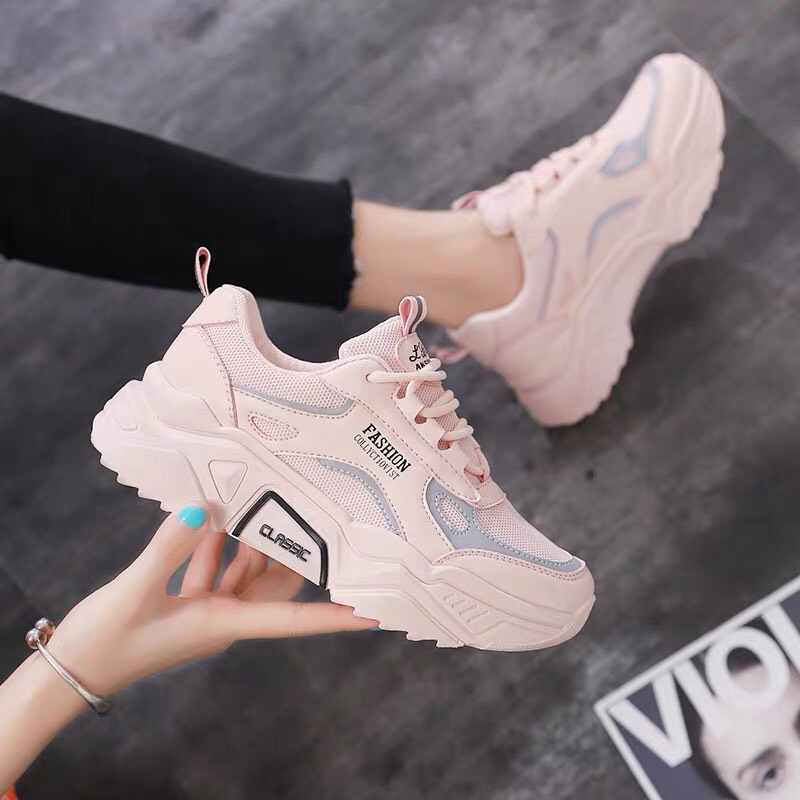 Giày nữ giày sneaker phong cách có dạ quang phát sáng full size 35_39 đế cao 5cm(m8916) | BigBuy360 - bigbuy360.vn