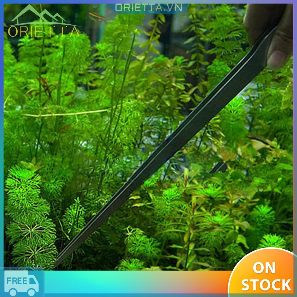 Kẹp kim loại đầu thẳng/cong dài 27cm hỗ trợ dọn dẹp vệ sinh bể thủy sinh
