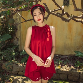 Moon Set cổ yếm xếp ly by Lauren loungewear