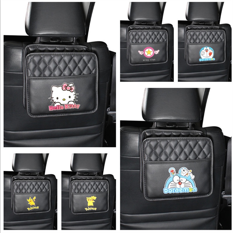 【Ready Stock】 Car storage bag Multifunctional car storage bag Rear seat hanging bag 1pc 5Ves
