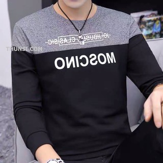 Áo thun tay dài nam áo thun nam hàn quốc mosino vuajeans