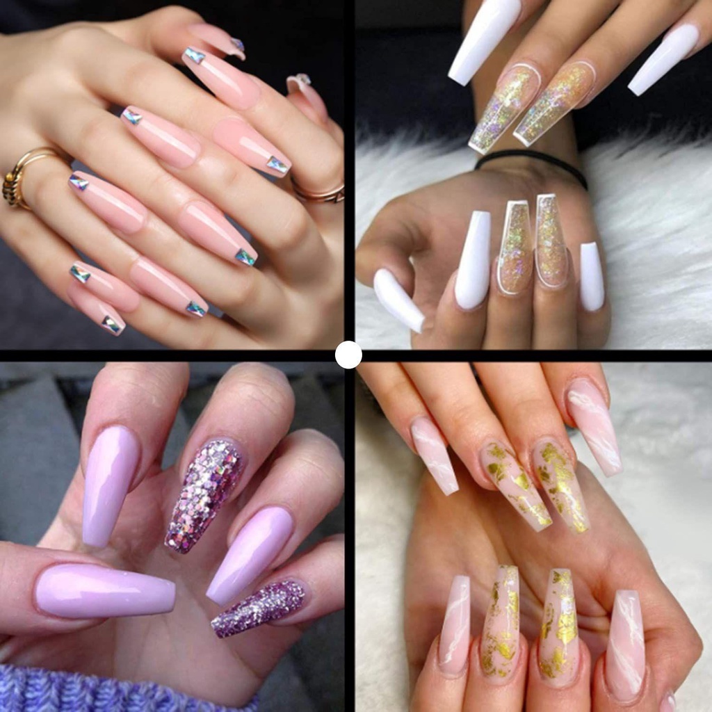 PATH Set 600 Móng Tay Giả 10 Kích Cỡ Trang Trí