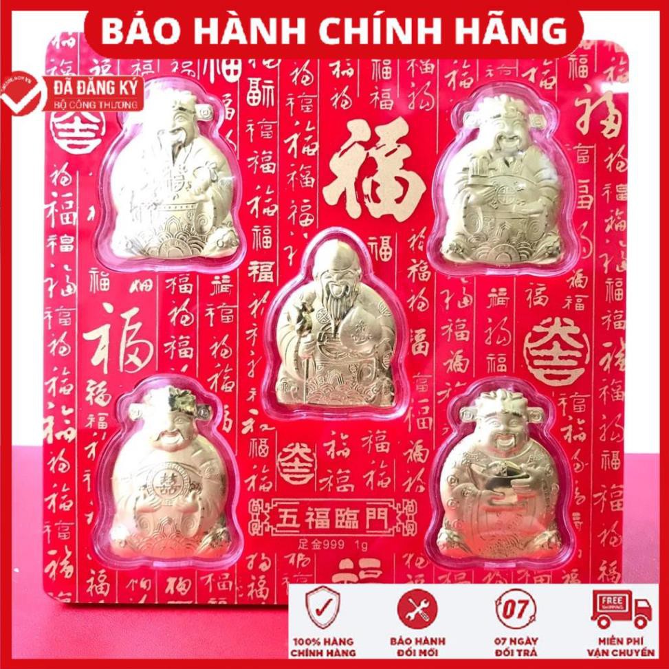 [Hàng Loại 1] Bộ Ngũ Phúc - PHÚC LỘC THỌ TÀI HỶ Mạ Vàng 24k 9999 Tặng Tết ý nghĩa( Hàng cao cấp Hongkong )