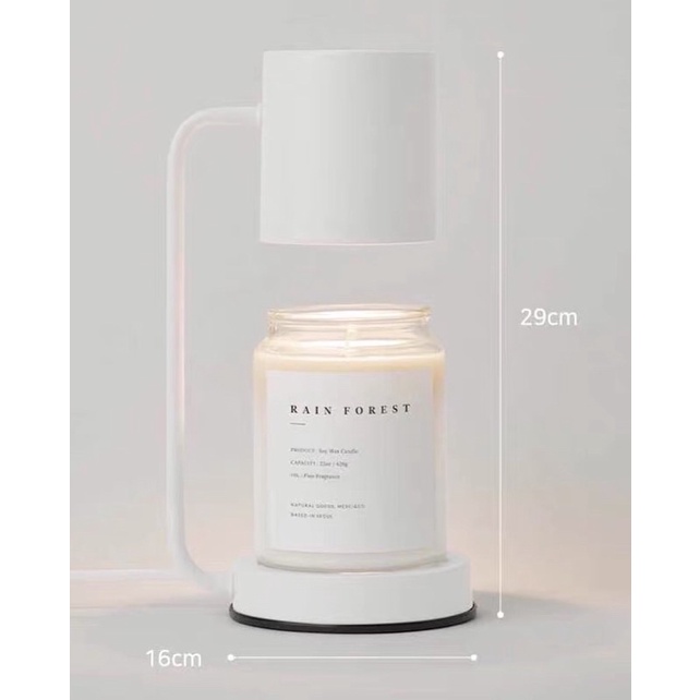 Đèn đốt nến thơm Mono hình trụ - Phong cách Hàn Quốc vừa nến Yankee size L